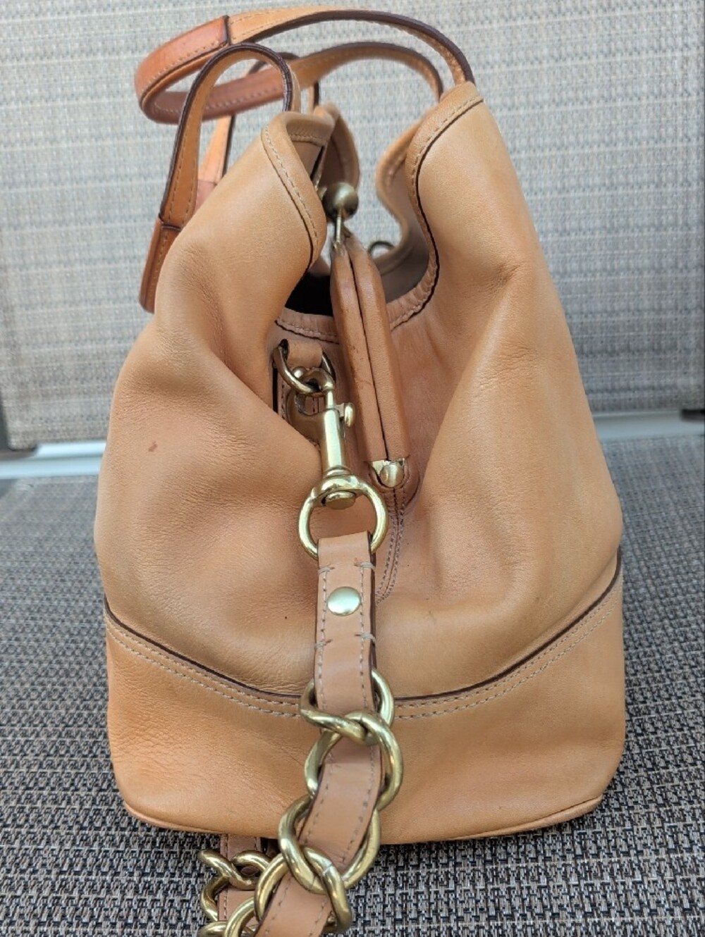 Coach Hamptons Convertible Kisslock Satchel (M0873-14388) GUC - Picture 6 of 16